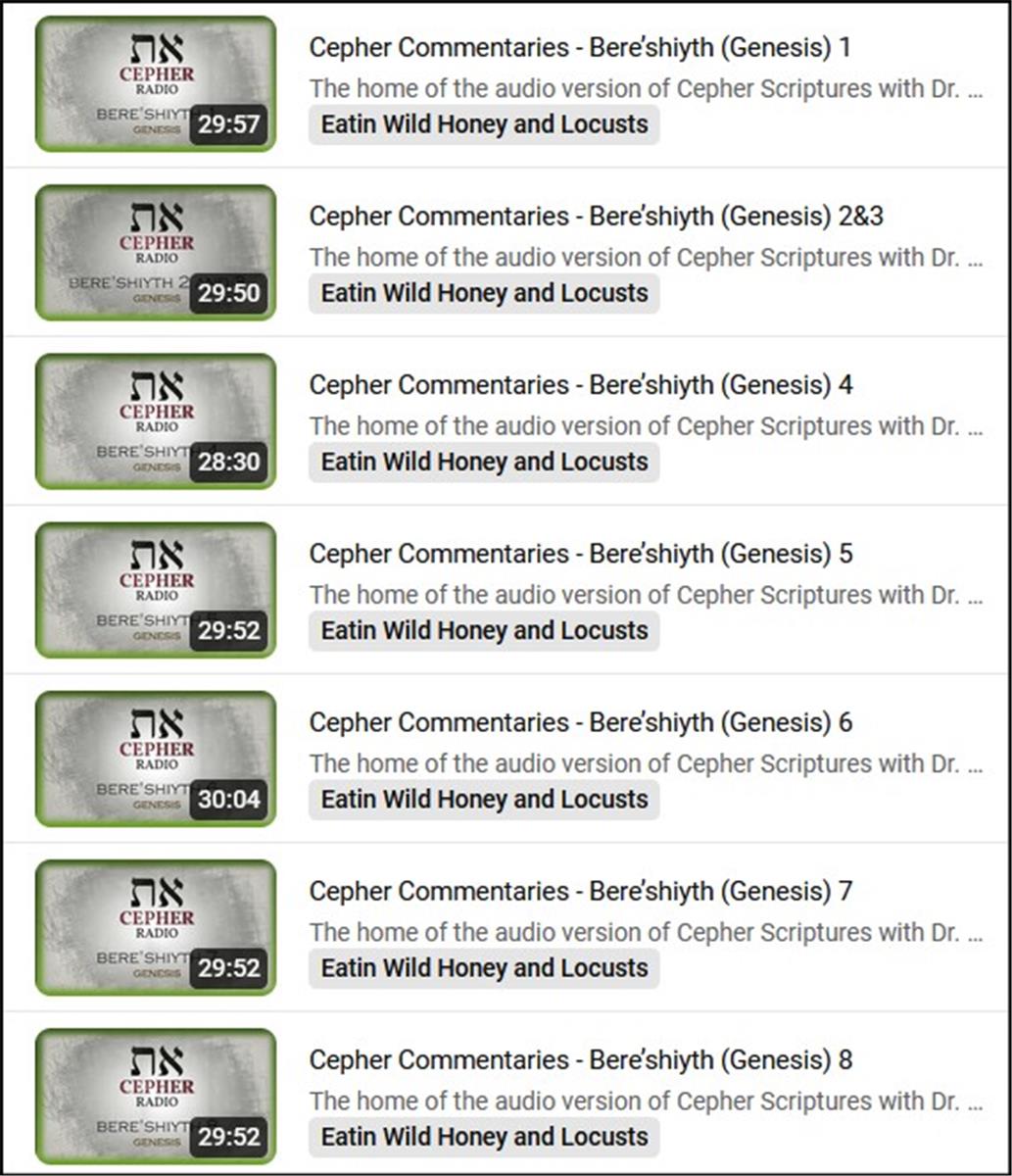 Cepher Commentaries Gen 1 8